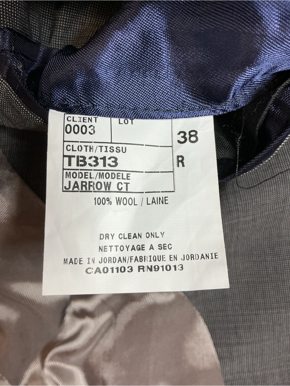 Ted Baker Men's Gray Two-Button Suit Jacket Size 38R - Picture 3 of 4